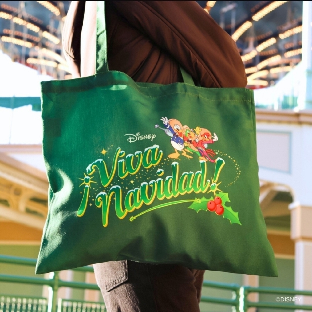 Disneyland Green Viva Navidad Three Caballeros Tote Bag